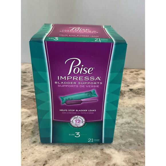 Poise Impressa Women's Incontinence Bladder Support Bladder Control Size 3, 21ct